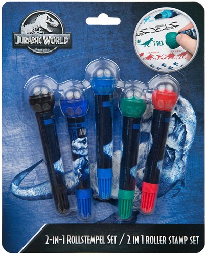 Undercover Jurassic World feutres tampons - 5 couleurs - loisirs créatifs