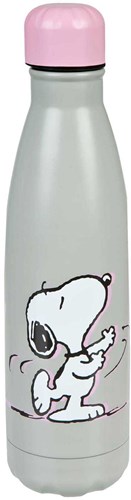 Undercover gourde Snoopy 500ml isolée avec bouchon à vis rose