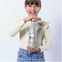 Undercover gourde Snoopy 500ml isolée avec bouchon à vis rose-3