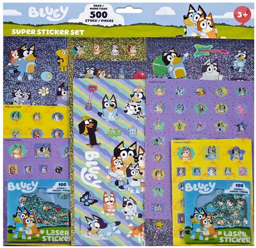 Super Sticker Set Bluey - 500+st.