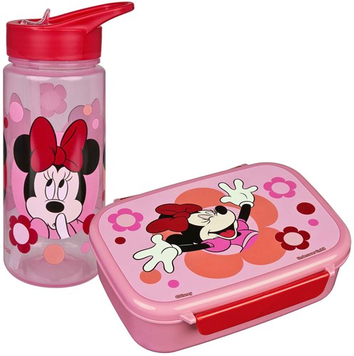 Undercover boîte à lunch et gourde Minnie Mouse rose plastique-2