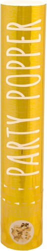 Folat Konfetti Kanone Party Popper Gold 28 cm für Feier
