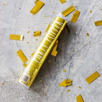 Folat Konfetti Kanone Party Popper Gold 28 cm für Feier-2