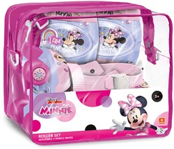 Mondo Disney Minnie Rollschuhe mit Schutzset für Kinder - verstellbar und rosa