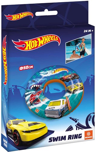 Hot Wheels Schwimmring 50cm - Mondo Aufblasbarer Schwimmreifen Kinder
