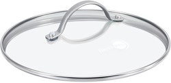 GreenPan Glasdeckel 28cm - universell - transparent - Edelstahlgriff