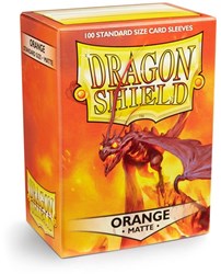 Dragon Shield Kartenhüllen matte orange 100 Stück für Sammelkarten