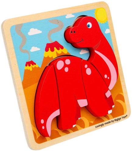BigJigs puzzle en bois Diplodocus - jouet éducatif dinosaure FSC-3