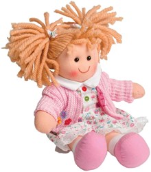 BigJigs Poppy - Blonde Hair/Flower Dress/Pink Cardi