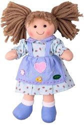 BigJigs Grace - Brown Hair/Blue Heart Dress