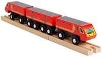 BigJigs jouet train en bois - Train postal pour enfants-2