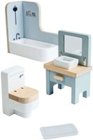 Bigjigs Holz Puppenhaus Badezimmer Möbel FSC zertifiziert 4-teilig-2