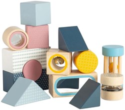 BigJigs jouet sensoriel blocs explorateurs set de construction en bois