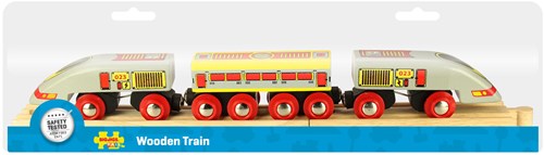 BigJigs Holz Bullet Zug Spielzeug - Hochgeschwindigkeitszug