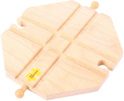 BigJigs Holz Eisenbahn - Kreuzung - Zubehör für Holzeisenbahn