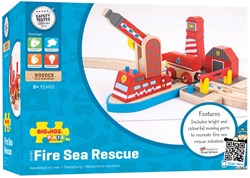 Bigjigs Holz Feuerwehr Seerettungsstation