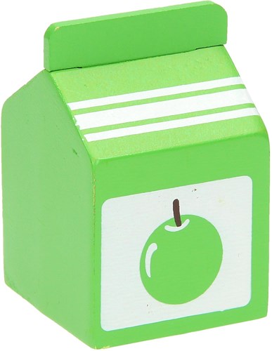BigJigs jouet en bois brique de jus de pomme - jouet réaliste pour enfants
