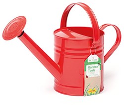 BigJigs Metall-Gießkanne rot - Gartenspielzeug für Kinder