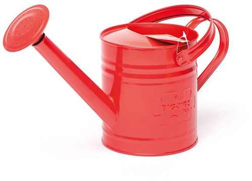 BigJigs Metall-Gießkanne rot - Gartenspielzeug für Kinder-2