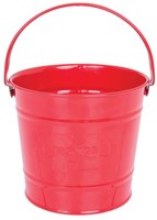 BigJigs seau jouet en métal rouge - idéal pour jouer dehors