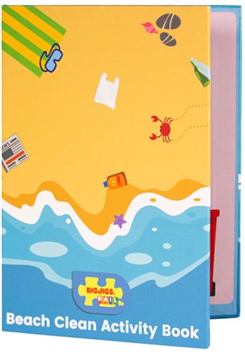BigJigs coffret train bois nettoyage des côtes jouet écologique-3