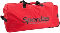 Spordas grand sac de sport rouge à roulettes - sac de sport robuste à roulettes