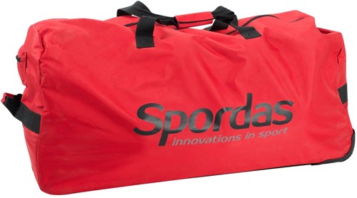 Spordas grand sac de sport rouge à roulettes - sac de sport robuste à roulettes