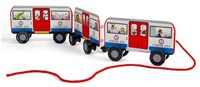 BigJigs Holz London Ziehbus - FSC Holzspielzeug Bus-3