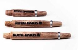 Royal Darts Holz Dart Shafts Green Line Walnuss Short umweltfreundlich