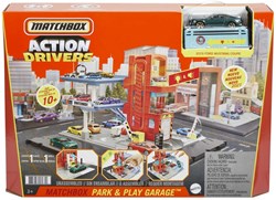 Mattel Parkgarage Spielzeug Matchbox Park & Play Garage rot