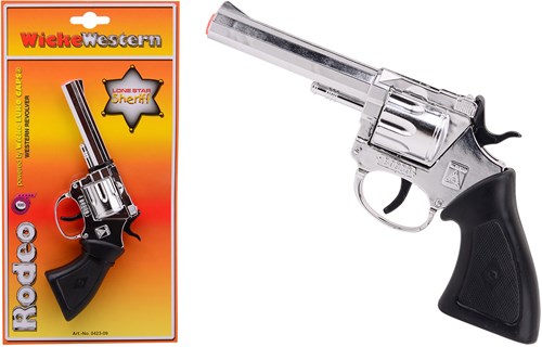 Wicke Pistole Spielzeug Rodeo 100-Schuss Revolver silber