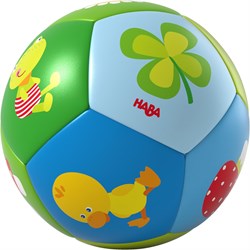 Haba balle bébé porte-bonheur - balle de jeu douce pour bébés 11 cm