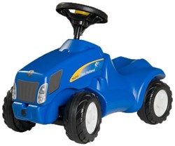 Tracteur porteur New Holland - Jouet porteur enfant avec son et rangement