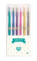 Djeco 6 stylos à paillettes