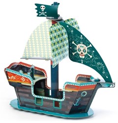 Djeco - Pop to Play Piratenschiff 3D