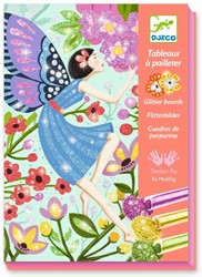 Djeco DJ09516 Cuadros purpurina La dulzura de las hadas Formen und Farben