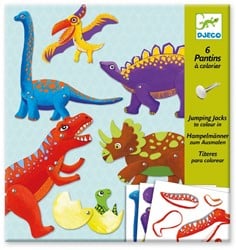 Djeco - Kreativ Set Dinos mit beweglichen Elementen
