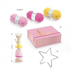 Djeco Prinzessin 39834 Strickwolle Mehrfarbig (1)