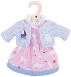 Bigjigs Eisbär Rosa Kleid Medium