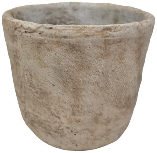 Bloempot steen crème 13,5x12cm