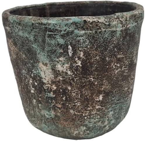 Bloempot steen bruin 16x14cm