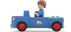 Toddys by siku 0103, Mio Mounty, 3-teiliges Spielzeugauto, Zusammensteckbar, Inkl. beweglicher Spielfigur, Hochwertiger Rückziehmotor, Blau/Türkis, Ab 18 Monaten