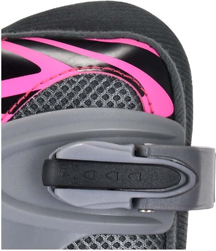 Inline Skates rosa/grau verstellbar Aluminiumrahmen Größe 29-32 Kinderskates-3