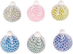 Balle anti-stress jouet à presser avec perles d'eau couleurs multiples