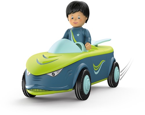 Toddys Spielzeugauto Dave Divey mit Licht und Sound - inklusive beweglicher Figur und Schwungradmotor-2