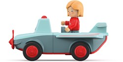 Toddys Spielzeugauto Paula Pretty mit beweglicher Figur und Rückziehmotor