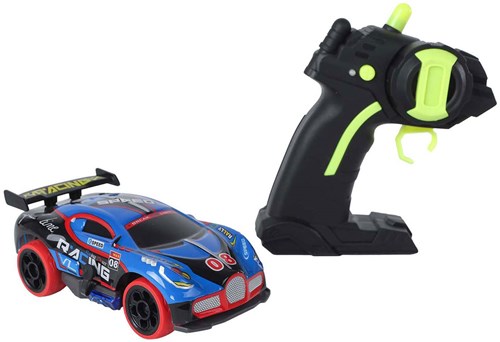 Voiture de course RC jouet avec lumière 2.4GHz bleu 13cm - voiture télécommandée-2