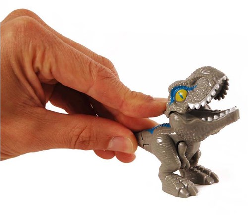 Dinoworld bijtende dinosaurus sleutelhanger 12cm 6ass-2