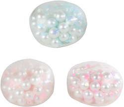 Balle antistress crépitante perles jouet multicolore 9,5cm balle anti-stress