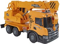 Scania LKW Kran Spielzeug Friktion orange Licht Ton Kinder